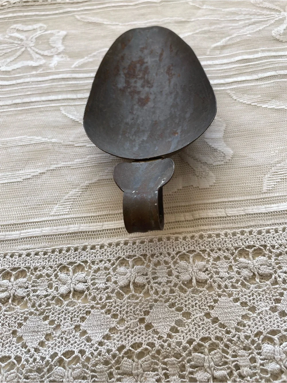 Vintage Primitive Metal Grain Scoop Rustic Farmhouse Decor